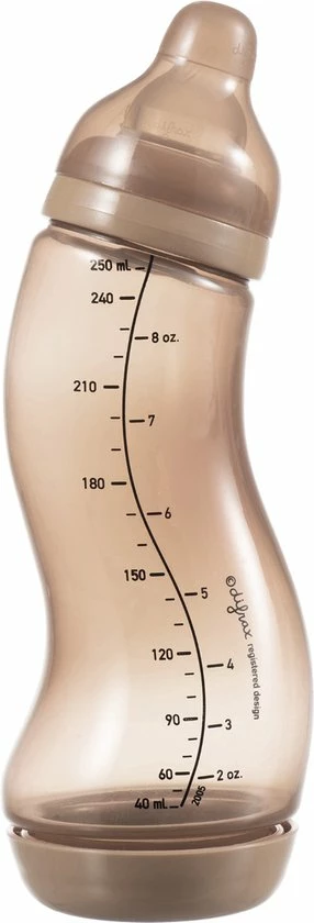 Difrax - S-Fles Natural - Babyfles Caramel - 0+ Maanden - 250ml 3 Difrax - S-Fles Natural - Babyfles Caramel - 0+ Maanden - 250ml - Afbeelding 3