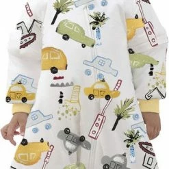 Deryan Baby Winterslaapzak Met Afritsbare Mouw 95cm - Wit - City -Baby's Only 353x840