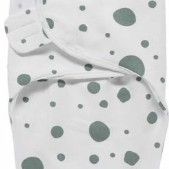 Meyco Dots Swaddlemeyco Inbakerdoek - Stone Green - 4-6 Maanden