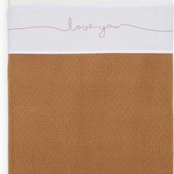 Jollein Baby Laken Wieg 75x100cm Love You - Caramel -Baby's Only 432x840 1