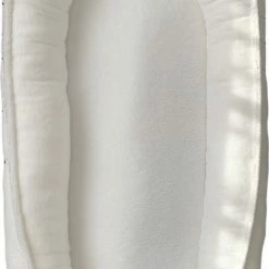 Bimbi Baby Musthaves Bimbi Babynestje - Off White - Rib Bamboe - 90x50 Cm - Los Matrasje - Oeko-Tex Gecertificeerde Stoffen