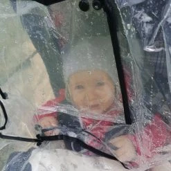 Playshoes - Regenhoes Voor Duo-buggy - Transparant - Maat Onesize -Baby's Only 472x840 3