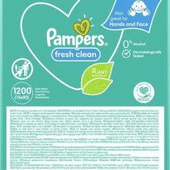 Pampers - Fresh Clean - Billendoekjes - 2400 Doekjes - 30 X 80 -Baby's Only 482x840 5