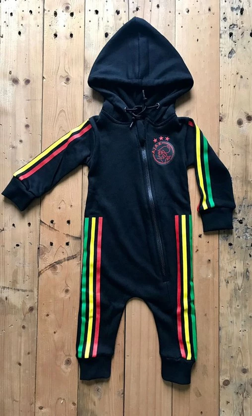Merkloos Speciale Editie Baby Jogging Overall Anorak Boxpakje AJAX 3de Tenue Tracksuit | Bob Marley 3 Little Birds | Met Duurzaam Rits | In Mooie Cadeaudoos | Maat S- EU62/68 1 Merkloos Speciale Editie Baby Jogging Overall Anorak Boxpakje AJAX 3de Tenue Tracksuit | Bob Marley 3 Little Birds | Met Duurzaam Rits | In Mooie Cadeaudoos | Maat S- EU62/68