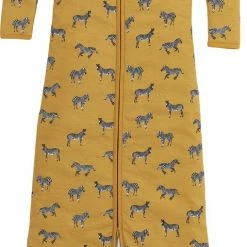 Meyco Baby Slaapzak 4 Seizoenen Zebra Animal - Honey Gold -Baby's Only 509x840 3