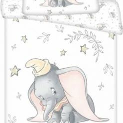 Disney Dumbo BABY Dekbedovertrek- Ledikant - 100x135 Cm