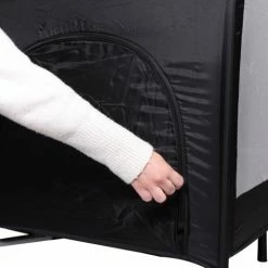 Ding Deluxe Black Campingbedje Incl. Bodemverhoger -Baby's Only 514x840 1