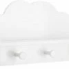 Atmosphera For Kids Kapstok Witte Wolk - 4 Haken - Kinderdecoratie-kinderkapstok