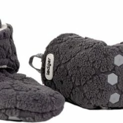 Lodger Babyslofjes Antislip - Slipper Folklore - 100% Fleece - Maat 12-18M - Klittenbandsluiting - Slofjes Die Blijven Zitten - Zwart -Baby's Only 550x292 1
