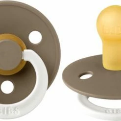 BIBS Fopspeen Maat 1 0-6 Maanden Glow Black & Glow Dark Oak - Natuurrubber Baby Speen 2 Stuks Glow In The Dark -Baby's Only 550x308 4