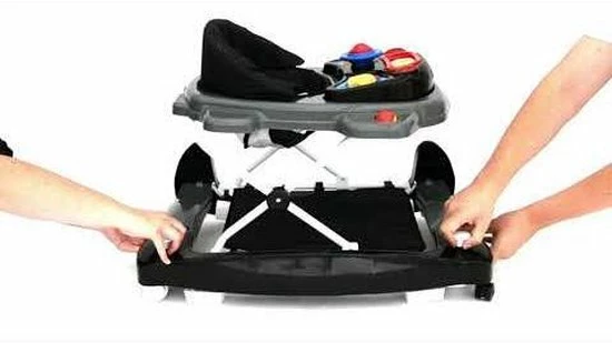 Baninni Loopstoel Classic 2-in-1 Grijs 2 Baninni Loopstoel Classic 2-in-1 Grijs - Afbeelding 2