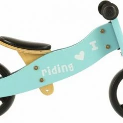 2Cycle 2 In 1 Loopfiets/Driewieler - Hout - Jongens En Meisjes - 1 Jaar - Speelgoed - Turquoise -Baby's Only 550x319 4