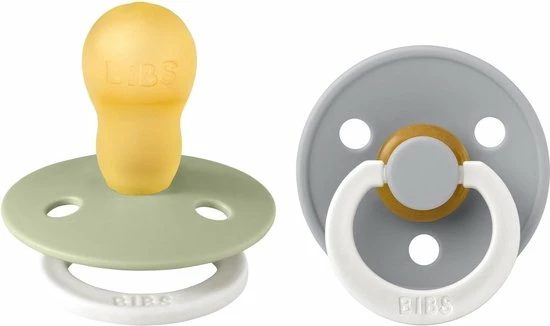 BiBS - Colour Collection - Stage 3 Fopspeen - 18+ Maanden - 2 Stuks - Sage Glow / Cloud Glow 1 BiBS - Colour Collection - Stage 3 Fopspeen - 18+ Maanden - 2 Stuks - Sage Glow / Cloud Glow