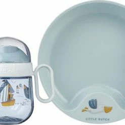 Mepal Mio Babyservies 3-delig Bestaat Uit Een Oefenbord, Antilekbeker En Oefenlepel Sailors Bay Licht In Gewicht Kan Tegen Een Stootje