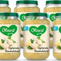Olvarit Babymaaltijd 8+ Maanden - Vegetarische Bloemkoolschotel - 6 X 200g