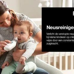 Braun Elektrische Neusreiniger BNA100EU + Reinigingsdoek - Aspirator - Snotzuiger Verkoude Baby - Snoetsenpoetsers - Neuspeer - Baby En Kind Neusreiniger - 2 Herbruikbare Opzetstukken - 2 Zuigstanden - Vaatwasserbestendig - Stressvrije Oplossing -Baby's Only 550x340