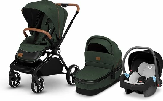 Lionelo Mika 3in1 - Kinderwagen - De Stoel Kan Zowel Naar Voor Als Naar Achter - Vesrtelbare Rugleuning - Waterdichte Dak XXL Met UPF 50+ Filter 17 Lionelo Mika 3in1 - Kinderwagen - De Stoel Kan Zowel Naar Voor Als Naar Achter - Vesrtelbare Rugleuning - Waterdichte Dak XXL Met UPF 50+ Filter - Afbeelding 17