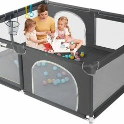 Comomy Grondbox - Oversized Rechthoek Speelbox - 200 X 160 Cm - Donkergrijs