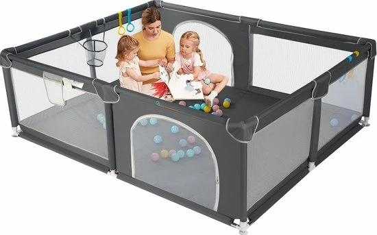 Comomy Grondbox - Oversized Rechthoek Speelbox - 200 X 160 Cm - Donkergrijs 1 Comomy Grondbox - Oversized Rechthoek Speelbox - 200 X 160 Cm - Donkergrijs