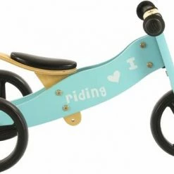 2Cycle 2 In 1 Loopfiets/Driewieler - Hout - Jongens En Meisjes - 1 Jaar - Speelgoed - Turquoise -Baby's Only 550x347 1