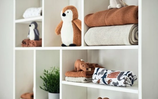 Jollein Hydrofiel Multidoek Spot 70x70cm - Caramel - 3 Stuks 7 Jollein Hydrofiel Multidoek Spot 70x70cm - Caramel - 3 Stuks - Afbeelding 7