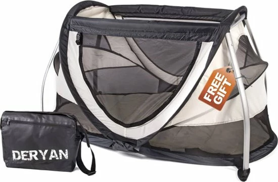 Deryan Peuterbox Campingbedje - Babybox - Silver 12 Deryan Peuterbox Campingbedje - Babybox - Silver - Afbeelding 12