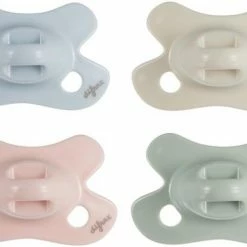 Difrax Fopspeen Newborn Dental - Lichtblauw/Cr Mewit/Lichtroze/Lichtgroen - Orthodontische Speen - 4 Stuks