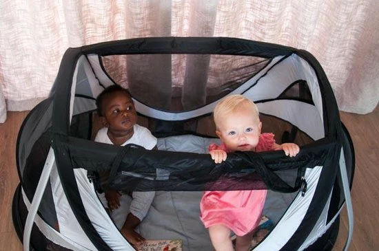 Deryan Peuterbox Campingbedje - Babybox - Silver 7 Deryan Peuterbox Campingbedje - Babybox - Silver - Afbeelding 7