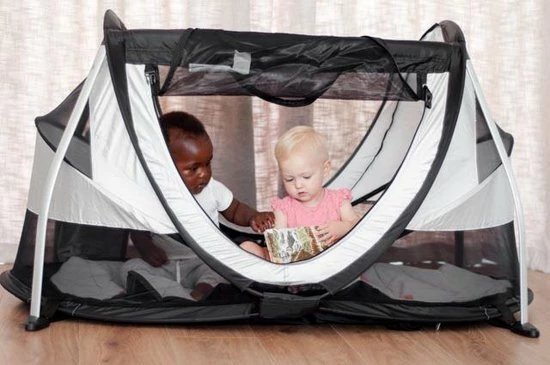 Deryan Peuterbox Campingbedje - Babybox - Silver 10 Deryan Peuterbox Campingbedje - Babybox - Silver - Afbeelding 10
