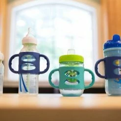 Dr. Brown's Siliconen Handvat Voor Standaardfles - Turquoise -Baby's Only 550x366 104