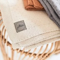 Jollein Baby Deken Ledikant Bliss Knit 100x150cm - Storm Grey -Baby's Only 550x366 122