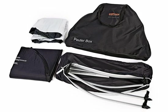 Deryan Peuterbox Campingbedje - Babybox - Silver 13 Deryan Peuterbox Campingbedje - Babybox - Silver - Afbeelding 13