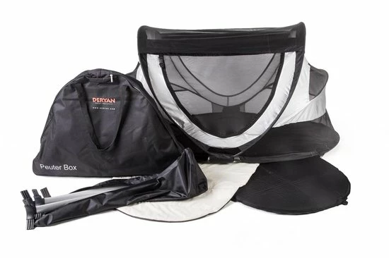 Deryan Peuterbox Campingbedje - Babybox - Silver 20 Deryan Peuterbox Campingbedje - Babybox - Silver - Afbeelding 20