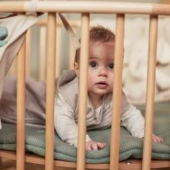 Jollein Boxkleed Rond 95cm Basic Knit - Forest Green -Baby's Only 550x366 144