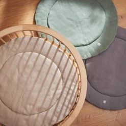 Jollein Boxkleed Rond 95cm Basic Knit - Forest Green -Baby's Only 550x366 146