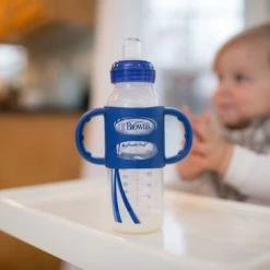 Dr. Brown's Siliconen Handvat Voor Brede Halsfles - Blauw -Baby's Only 550x366 154