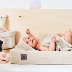 Jollein Aankleedkussenhoes Bliss Knit 50x70cm - Nougat -Baby's Only 550x366 194