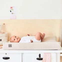 Jollein Aankleedkussenhoes Bliss Knit 50x70cm - Nougat -Baby's Only 550x366 198