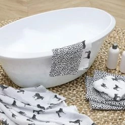 Meyco Zebra Animal Starterset - 9-pack - Hydrofiel - Black -Baby's Only 550x366 251