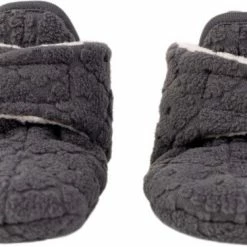 Lodger Babyslofjes Antislip - Slipper Folklore - 100% Fleece - Maat 12-18M - Klittenbandsluiting - Slofjes Die Blijven Zitten - Zwart -Baby's Only 550x366 253