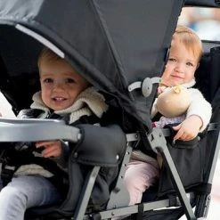 Joovy Caboose Too Ultralight Dubbele Buggy - Zwart - Duo Buggy - Lichtgewicht -Baby's Only 550x366 270