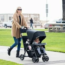Joovy Caboose Too Ultralight Dubbele Buggy - Zwart - Duo Buggy - Lichtgewicht -Baby's Only 550x366 271