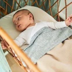 Jollein Baby Laken Wieg 75x100cm Snake - Ash Green -Baby's Only 550x366 59