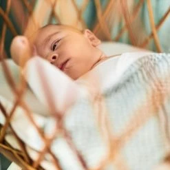 Jollein Baby Laken Wieg 75x100cm Snake - Ash Green -Baby's Only 550x366 60