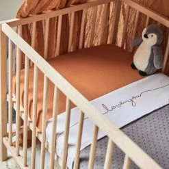 Jollein Baby Laken Wieg 75x100cm Love You - Caramel -Baby's Only 550x366 89