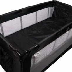 Ding Deluxe Black Campingbedje Incl. Bodemverhoger -Baby's Only 550x377 2