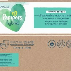 Pampers Harmonie Hybrid - Wasbare Luier - 108 Absorberende Wegwerpbare Toplagen -Baby's Only 550x381 2