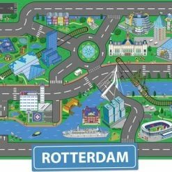 Speelkleed Rotterdam City-Play - Autokleed - Verkeerskleed - Speelmat Rotterdam