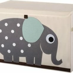 3 Sprouts - Toy Chest - Gray Elephant