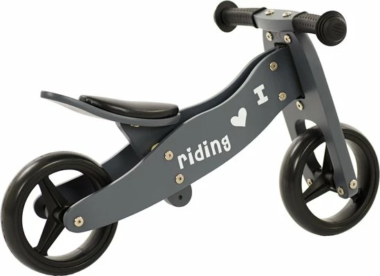 2Cycle 2 In 1 Loopfiets/Driewieler - Hout - Jongens En Meisjes - 1 Jaar - Speelgoed - Grijs 7 2Cycle 2 In 1 Loopfiets/Driewieler - Hout - Jongens En Meisjes - 1 Jaar - Speelgoed - Grijs - Afbeelding 7